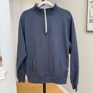 Pennant Fleece-Lined Navy Half-Zip, size Medium